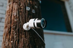 Caméra de vidéosurveillance à l’extérieur